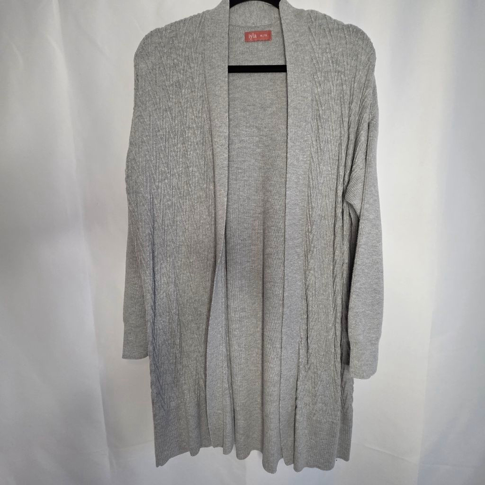 iyla Gray Cardigan Sweater extra large